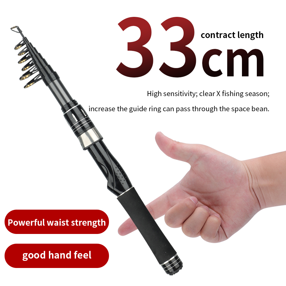 Przenośna Mini Wędka Morska 33 – Fishing Rod Surf recenzja i cena